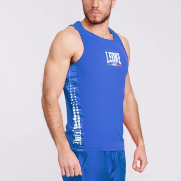 LEONE BOXING SINGLET-blue